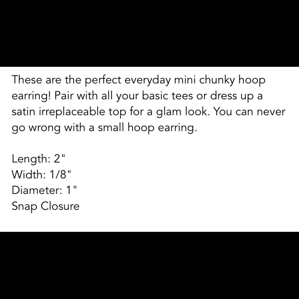 Carter Gold Hoops - Picture 3 of 4